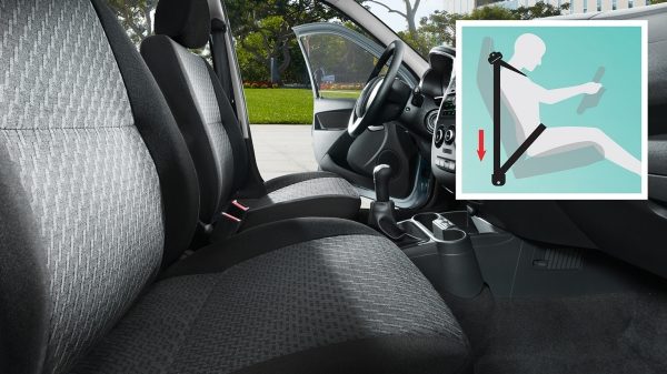 Profile Interior Shot of Front Seats with Advanced Pre-tensioners