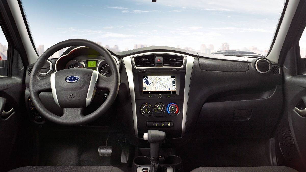 Interior Shot of Steering Wheel and Dash